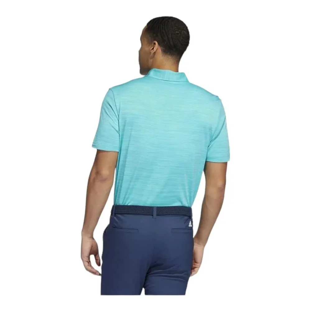 Men's adidas Space-Dyed Striped Polo. Size Med.